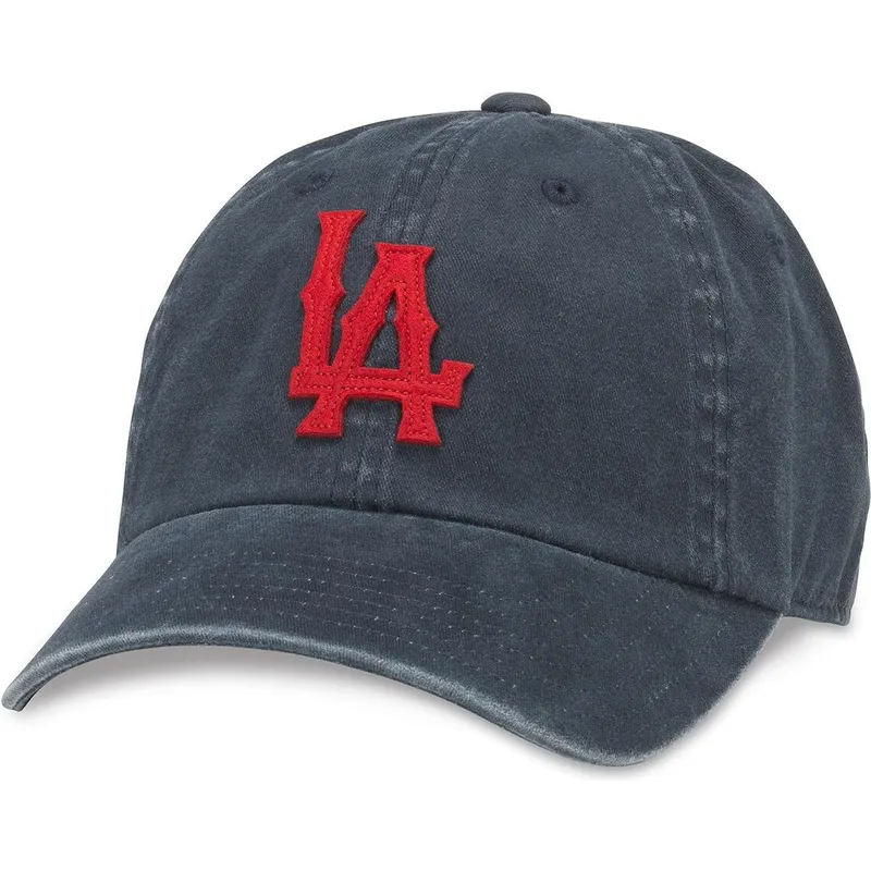 bone-curvo-azul-marinho-ajustavel-los-angeles-angels-archive-da-american-needle