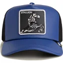 bone-trucker-azul-e-preto-cavalo-lfg-stallion-pre-game-seasonal-the-farm-da-goorin-bros