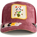 bone-trucker-vermelho-gato-lucky-maneki-neko-happy-thoughts-the-farm-da-goorin-bros