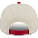 bone-curvo-bege-e-vermelho-snapback-9fifty-a-frame-precurved-hardwood-classics-da-atlanta-hawks-nba-da-new-era