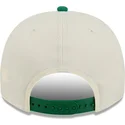 bone-curvo-bege-e-verde-snapback-9fifty-a-frame-precurved-hardwood-classics-da-boston-celtics-nba-da-new-era