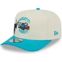 bone-curvo-bege-e-azul-snapback-9fifty-a-frame-precurved-hardwood-classics-da-charlotte-hornets-nba-da-new-era
