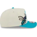 bone-curvo-bege-e-azul-snapback-9fifty-a-frame-precurved-hardwood-classics-da-charlotte-hornets-nba-da-new-era