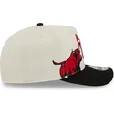 bone-curvo-bege-e-preto-snapback-9fifty-a-frame-precurved-hardwood-classics-da-chicago-bulls-nba-da-new-era