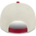 bone-curvo-bege-e-vermelho-snapback-9fifty-a-frame-precurved-hardwood-classics-da-denver-nuggets-nba-da-new-era