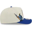 bone-curvo-bege-e-azul-snapback-9fifty-a-frame-precurved-hardwood-classics-da-golden-state-warriors-nba-da-new-era