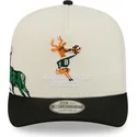 bone-curvo-bege-e-preto-snapback-9fifty-a-frame-precurved-hardwood-classics-da-milwaukee-bucks-nba-da-new-era