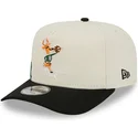 bone-curvo-bege-e-preto-snapback-9fifty-a-frame-precurved-hardwood-classics-da-milwaukee-bucks-nba-da-new-era