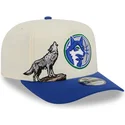bone-curvo-bege-e-azul-snapback-9fifty-a-frame-precurved-hardwood-classics-da-minnesota-timberwolves-nba-da-new-era