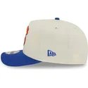 bone-curvo-bege-e-azul-snapback-9fifty-a-frame-precurved-hardwood-classics-da-new-york-knicks-nba-da-new-era