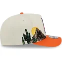 bone-curvo-bege-e-laranja-snapback-9fifty-a-frame-precurved-hardwood-classics-da-phoenix-suns-nba-da-new-era