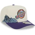 bone-curvo-bege-e-violeta-snapback-9fifty-a-frame-precurved-hardwood-classics-da-utah-jazz-nba-da-new-era