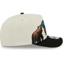 bone-curvo-bege-e-preto-snapback-9fifty-a-frame-precurved-hardwood-classics-da-vancouver-grizzlies-nba-da-new-era
