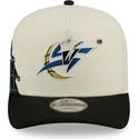 bone-curvo-bege-e-preto-snapback-9fifty-a-frame-precurved-hardwood-classics-da-washington-wizards-nba-da-new-era