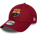 bone-curvo-vermelho-ajustavel-da-fc-barcelona-laliga-9forty-core-da-new-era