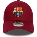 bone-curvo-vermelho-ajustavel-da-fc-barcelona-laliga-9forty-core-da-new-era