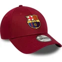 bone-curvo-vermelho-ajustavel-da-fc-barcelona-laliga-9forty-core-da-new-era