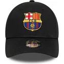 bone-curvo-preto-ajustavel-para-crianca-da-fc-barcelona-laliga-9forty-core-da-new-era