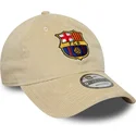 bone-curvo-bege-ajustavel-da-fc-barcelona-laliga-9twenty-cord-da-new-era