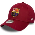bone-curvo-vermelho-ajustavel-para-crianca-da-fc-barcelona-laliga-9forty-core-da-new-era