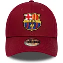bone-curvo-vermelho-ajustavel-para-crianca-da-fc-barcelona-laliga-9forty-core-da-new-era