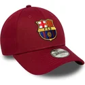 bone-curvo-vermelho-ajustavel-para-crianca-da-fc-barcelona-laliga-9forty-core-da-new-era