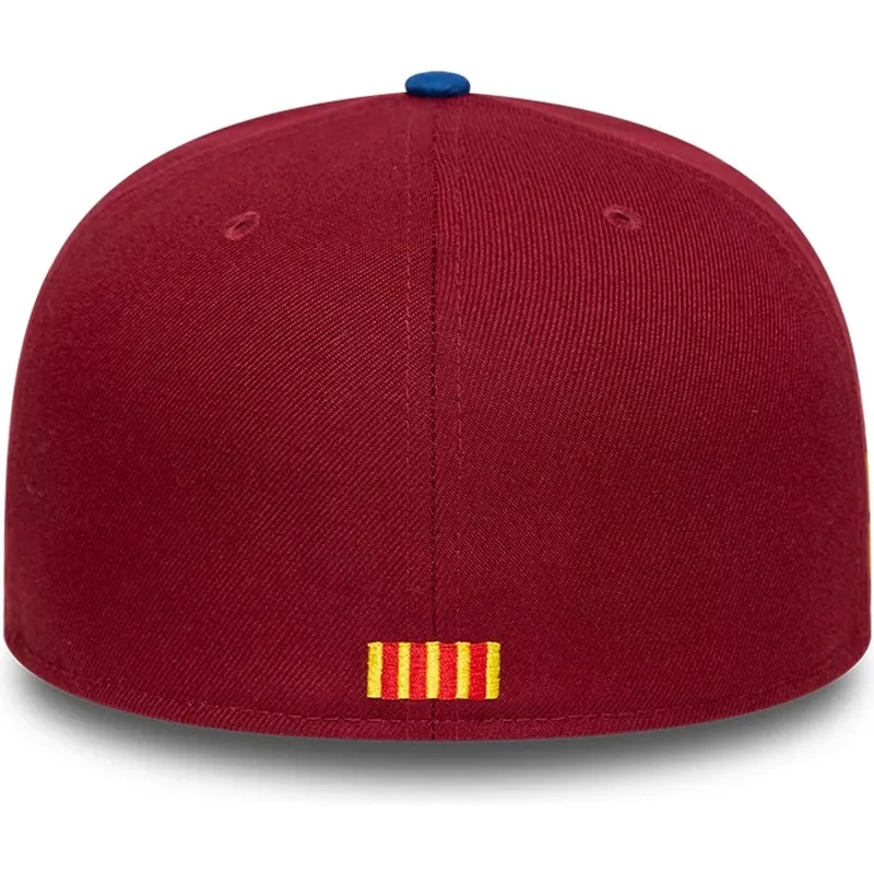 bone-plano-azul-e-vermelho-justo-da-fc-barcelona-laliga-59fifty-mes-que-un-club-da-new-era