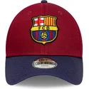 bone-curvo-vermelho-e-azul-ajustavel-para-crianca-da-fc-barcelona-laliga-9forty-contrast-da-new-era