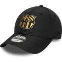 bone-curvo-preto-ajustavel-da-fc-barcelona-laliga-9forty-gold-da-new-era