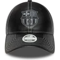 bone-curvo-preto-ajustavel-para-mulheres-da-fc-barcelona-laliga-9twenty-pu-leather-da-new-era