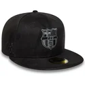 bone-plano-preto-justo-com-logo-preto-da-fc-barcelona-laliga-59fifty-mes-que-un-club-da-new-era