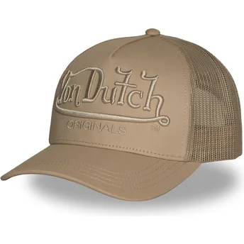 Boné trucker castanho EMB02 da Von Dutch