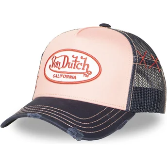 Boné trucker rosa e azul marinho USED 10 da Von Dutch