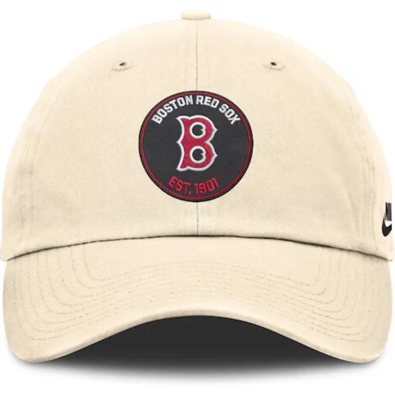 bone-curvo-bege-ajustavel-club-unstructured-organic-cotton-da-boston-red-sox-mlb-da-nike