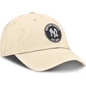 bone-curvo-bege-ajustavel-club-unstructured-organic-cotton-da-new-york-yankees-mlb-da-nike