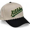 bone-curvo-bege-e-preto-snapback-rise-structured-da-oakland-athletics-mlb-da-nike