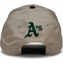 bone-curvo-bege-e-preto-snapback-rise-structured-da-oakland-athletics-mlb-da-nike