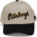 bone-curvo-bege-e-preto-snapback-rise-structured-da-pittsburgh-pirates-mlb-da-nike