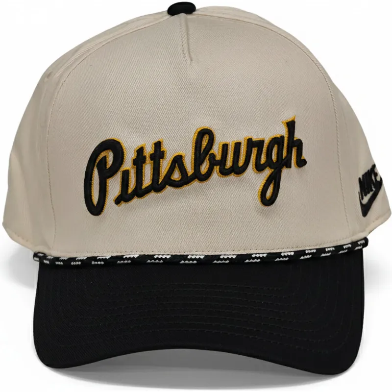 bone-curvo-bege-e-preto-snapback-rise-structured-da-pittsburgh-pirates-mlb-da-nike