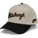 bone-curvo-bege-e-preto-snapback-rise-structured-da-pittsburgh-pirates-mlb-da-nike