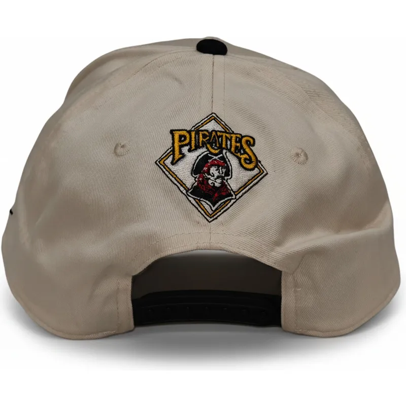 bone-curvo-bege-e-preto-snapback-rise-structured-da-pittsburgh-pirates-mlb-da-nike