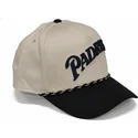 bone-curvo-bege-e-preto-snapback-rise-structured-da-san-diego-padres-mlb-da-nike