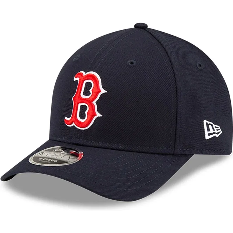 bone-curvo-azul-marinho-snapback-9forty-m-crown-player-replica-da-boston-red-sox-mlb-da-new-era