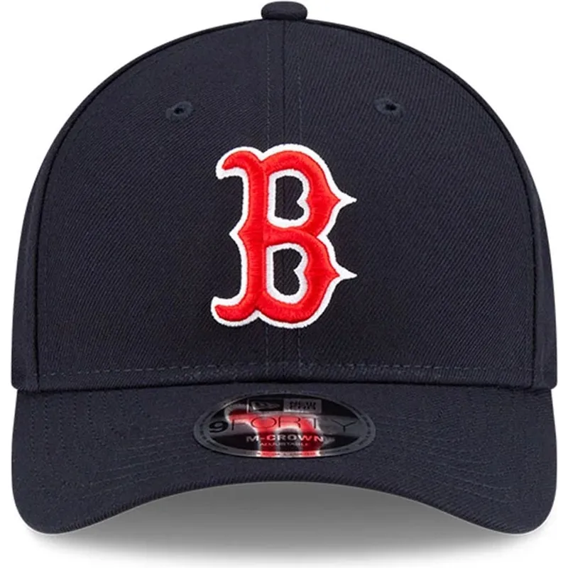 bone-curvo-azul-marinho-snapback-9forty-m-crown-player-replica-da-boston-red-sox-mlb-da-new-era