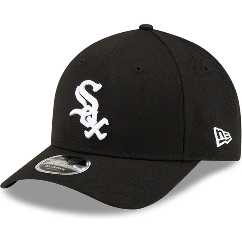 bone-curvo-preto-snapback-9forty-m-crown-player-replica-da-chicago-white-sox-mlb-da-new-era