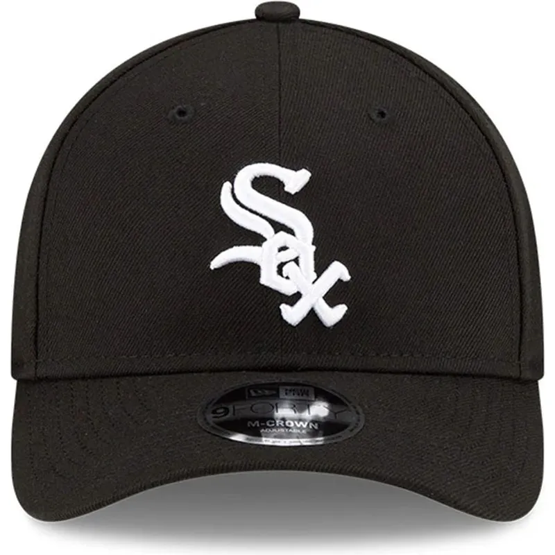 bone-curvo-preto-snapback-9forty-m-crown-player-replica-da-chicago-white-sox-mlb-da-new-era