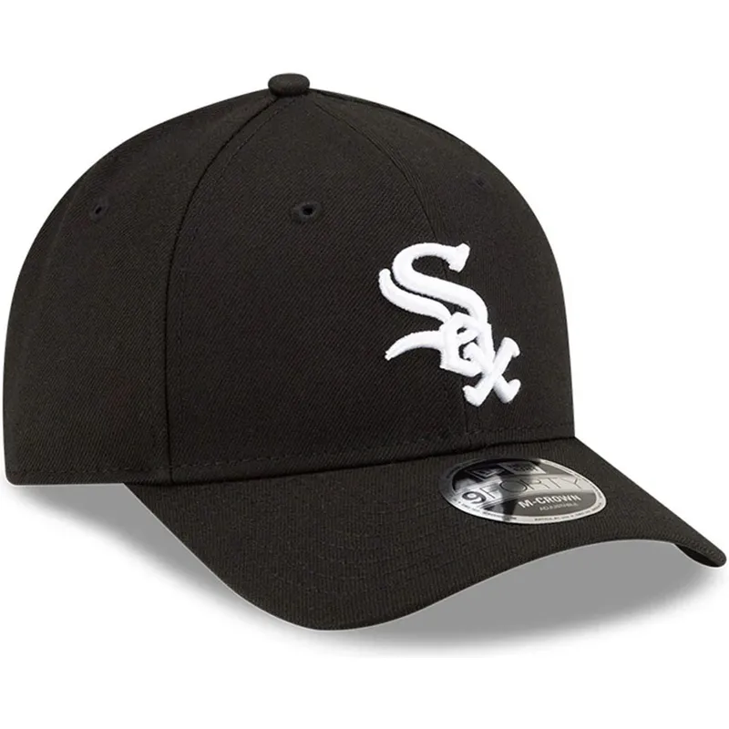 bone-curvo-preto-snapback-9forty-m-crown-player-replica-da-chicago-white-sox-mlb-da-new-era