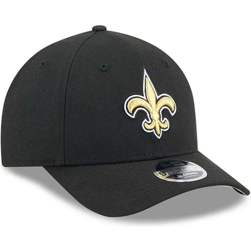 bone-curvo-preto-snapback-9forty-m-crown-team-da-new-orleans-saints-nfl-da-new-era