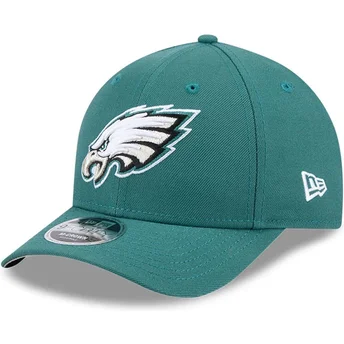 Boné curvo verde snapback 9FORTY M-Crown Team da Philadelphia Eagles NFL da New Era