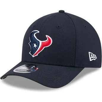 Boné curvo azul marinho snapback 9FORTY M-Crown Team da Houston Texans NFL da New Era
